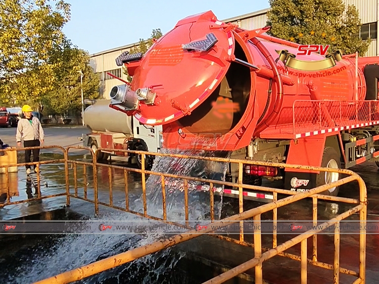 SPV-Vehicle - 12,000 Litres Sewage Vacuum Truck SINOTRUK HOWO - Testsing